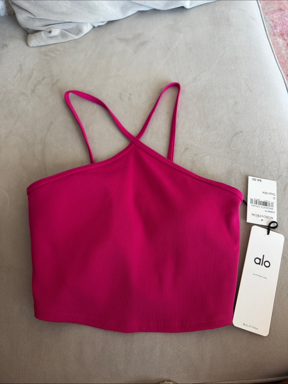ALO Yoga Ribbed Top! SIZE S!! NEVER WORN!!